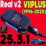 VIIPLUS [1996-2026] Update V25.3.2 Unlimits VINs Real V2 Online Hardware Usb Interface For VAG  COM Diagnostic Coding TOOL Image 3