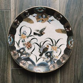 Antique Satsuma Plate with hand-painted
