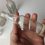 243 - Set of 5 Vintage Clear Glass Cork Top Collectible Decorative Bottles Image 10
