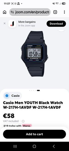 Casio W-217h-1avcf