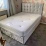 New Stylish single ,Double 4ft, 4ft6, King 5ft And 6ft Superking Sizes Divan Beds Instock. Drawers And Optional Tufted Mattresses Available. Free Delivery Image 2