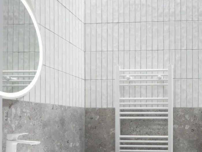 White ceramic tiles