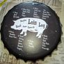 Vintage-style Metal Wall Sign is a Giant Beer Bottle Cap Designed to Show the Various Cuts of Pork, Postage Available or Collection Image 6