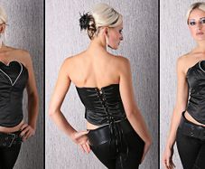 heart at front corset fits xs s small m
