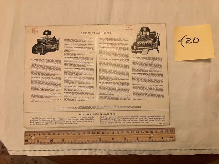 American car brochures. 1950s, 1960s and 1980s