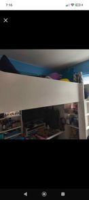 ikea high sleeper with desk and wardrobe