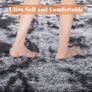 Rugs Living Room 160x200cm Fluffy Area Rugs for Bedroom Shaggy Anti Slip Super Soft Extra Large Rugs Indoor Modern Home Decor Floor Carpet - Dark Grey (Tie-dye) Image 2