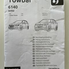 BMW X1 / 2 series Gran Tourer Towbar