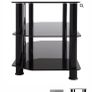 Black glass tv stand for 65" tv Image 5