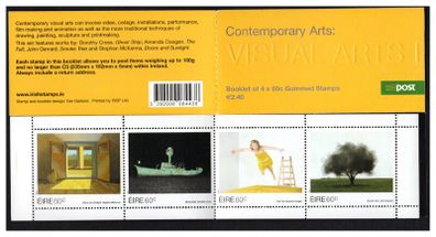 2013 Ireland Contemporary Arts Commemorative Stamps Booklet Mint Never Hinged (MNH). Hibernian HB192