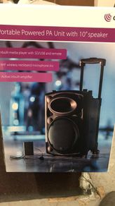 10 Inch PA Speaker with Wireless Neckband Microphone