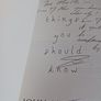 John MacKenna / Things You Should Know/ 1st edition 2006/ with dedication from author Image 5