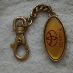 Official TOYOTA JDM Metal Logo Keychain Vintage Car Accessory