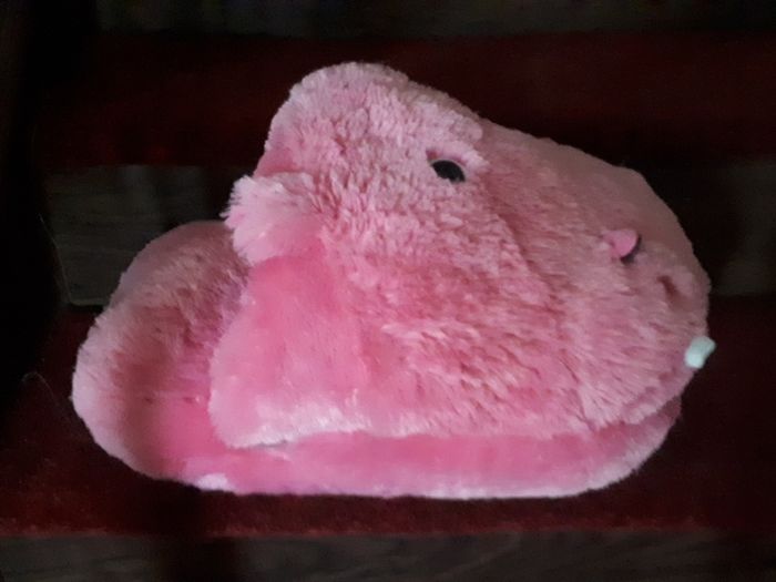 Pink Hippo vibrating foot muff