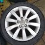 Audi 4 wheels alloyes with tyres. 245/45R17 Image 2