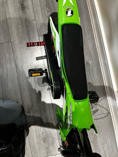 Boys green bike