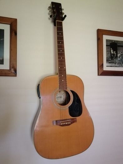 Encore semi acoustic guitar
