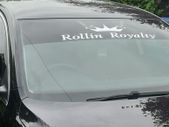 Rollin Royalty windscreen sticker