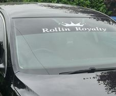 Rollin Royalty windscreen sticker