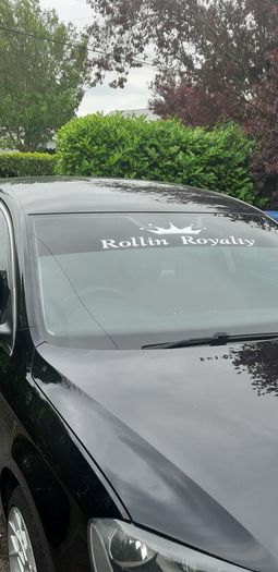 Rollin Royalty windscreen sticker