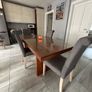 kitchen table with glass Image 2