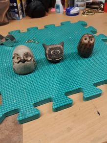 Owl figurines