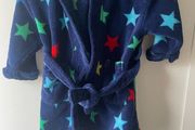 Navy star dressing gown age 18months - 2years