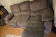 Recliner 3 seater + 3 recliner armchairs