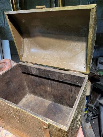 Brass coal box
