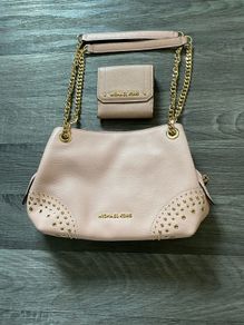 michael kors pink bag and purse