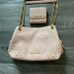 michael kors pink bag and purse