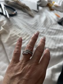 silver Ti Sento ring