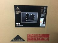 main image for ad Landscape LED Mirror CCT, Black Free Standing or Wall Mountable