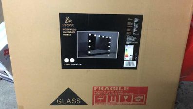 Landscape LED Mirror CCT, Black Free Standing or Wall Mountable