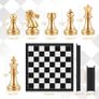 Travel Chess Board Set Games - Magnetic Chess Piece with Portable/Foldable Board- Educational Toys For Kid/Children/Adults -Gold/Silver Chess Piece -Traditional Game Gift Image 6