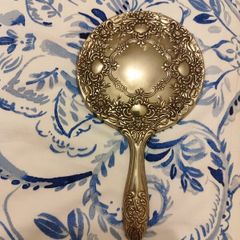 Hand Mirror  Silver Plated