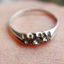Antique Trilogy Sterling Silver Ring Image 6