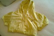 Yellow Short-Sleeved Hoodie - Size 14