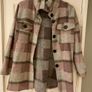 Fleece Check Shacket Image 3