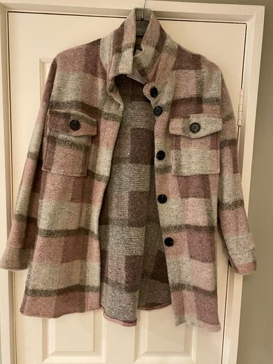 Fleece Check Shacket