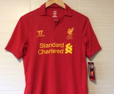 Liverpool Jersey. Brand New With Tags. Xtra Large Boys / Mens Size Small. Authentic Warrior Sports Home Jersey.