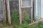 3 Teak windows