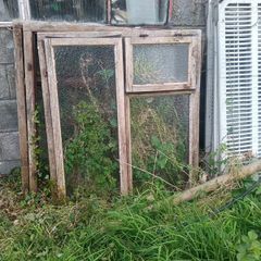 3 Teak windows