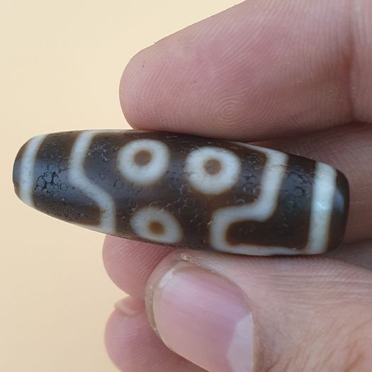 7 Eyes Beautiful Himalayan Tibetan Agate Bead Amulet