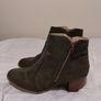Green Suede Ankle Boots Image 3
