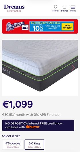 King size mattress
