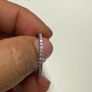 18k White Gold Moissanite Diamond eternity ring Image 7