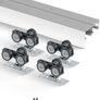 6ft Double Sliding Door Hardware Kit Aluminium Track System Image 2