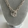 Antique Silver Plated Swarovski Crystal Necklace Image 2