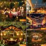 Outdoor Garden Festoon String Lights 36ft Waterproof Outside Gazebo Light Mains Powered with 15+2 Shatterproof G40 LED Bulbs Hanging Patio Lighting for Indoor Cafe Pergola Backyard Balcony (FREE POSTAGE) Image 2